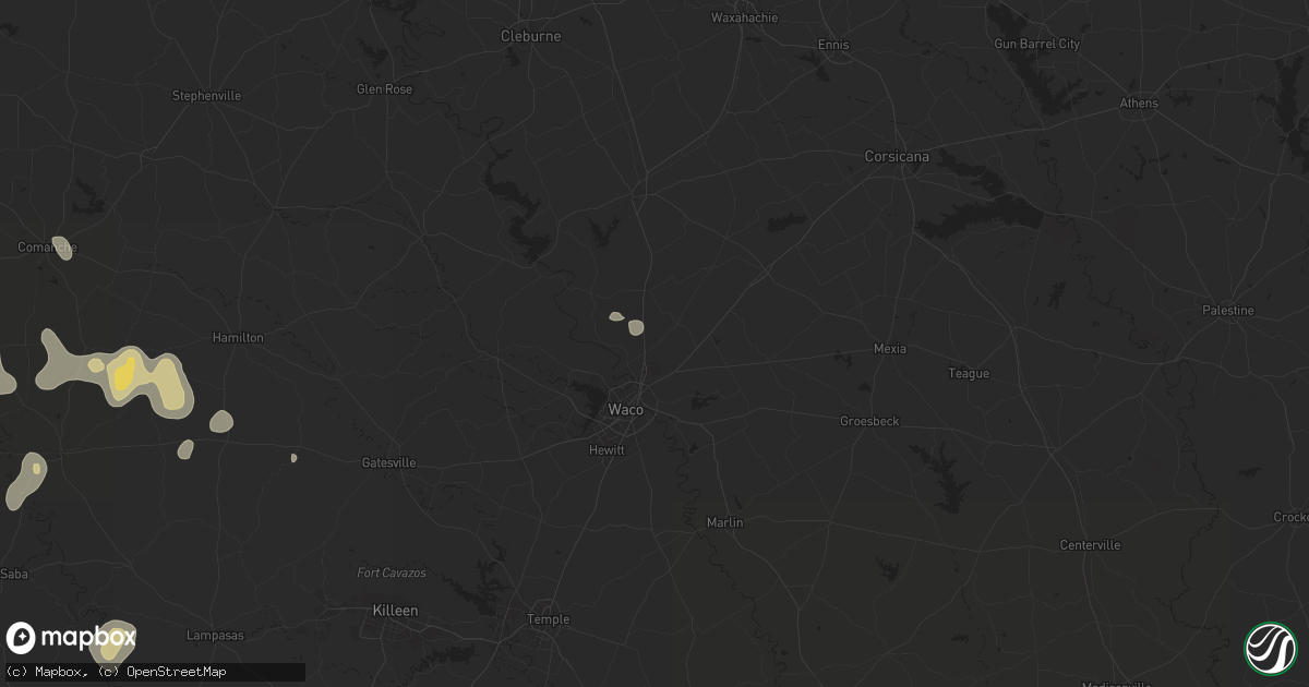 Hail map in Elm Mott, TX on June 10, 2025