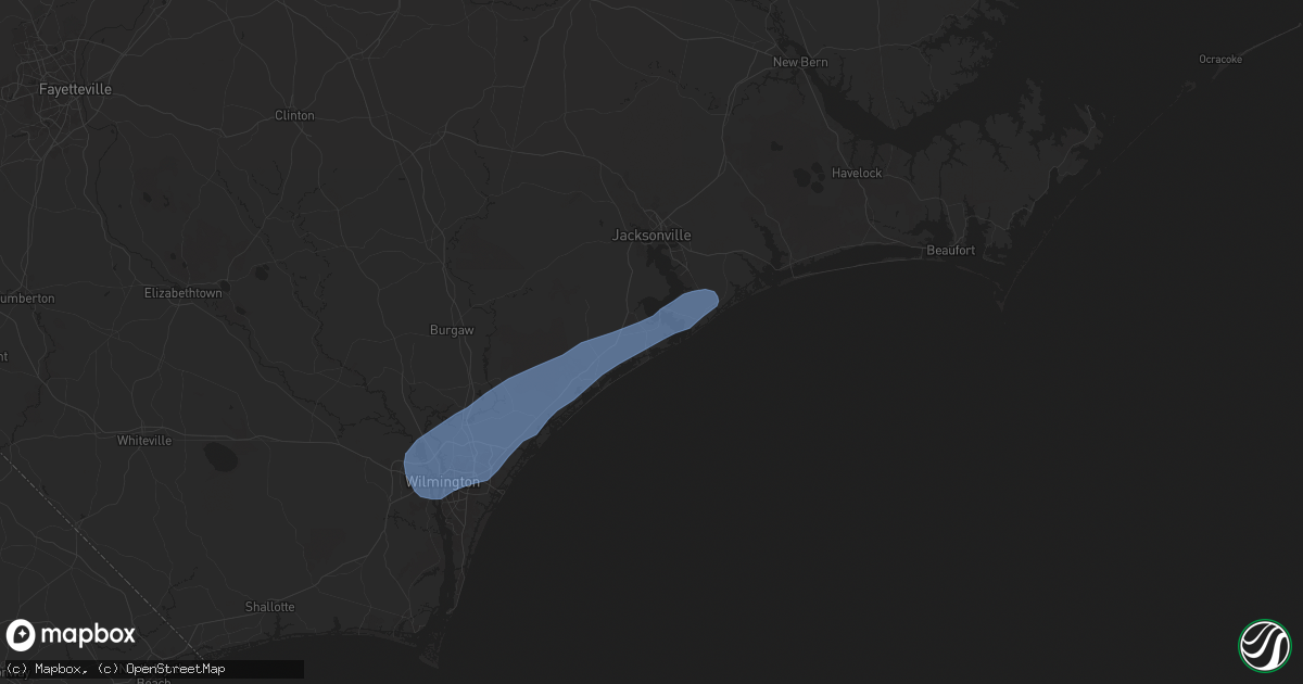 Hail map in Sneads Ferry, NC on June 10, 2025