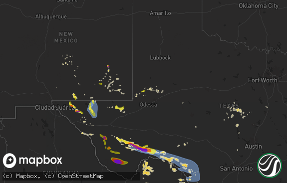 Hail map preview on 06-10-2025