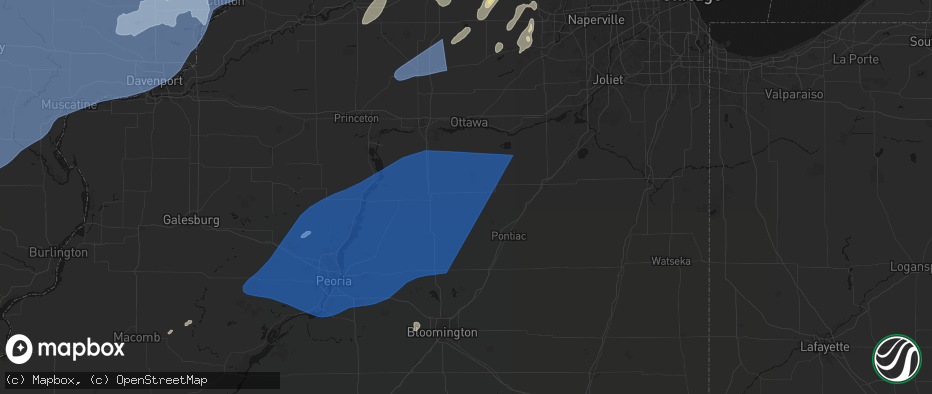 Hail map in Ancona, IL on June 10, 2026