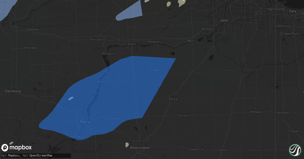 Hail map in Ancona, IL on June 10, 2026