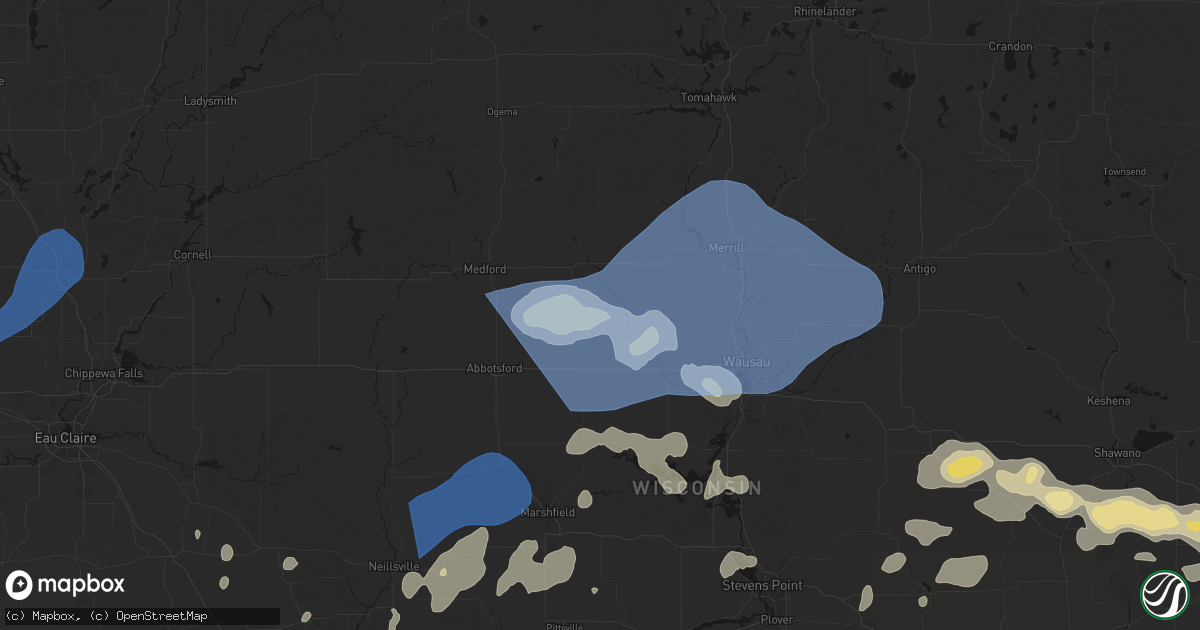 Hail map in Athens, WI on June 10, 2026