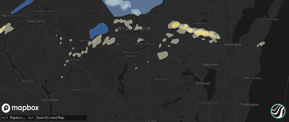 Hail map in Bancroft, WI on June 10, 2026
