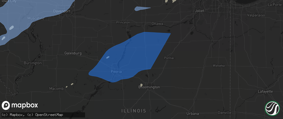Hail map in Benson, IL on June 10, 2026