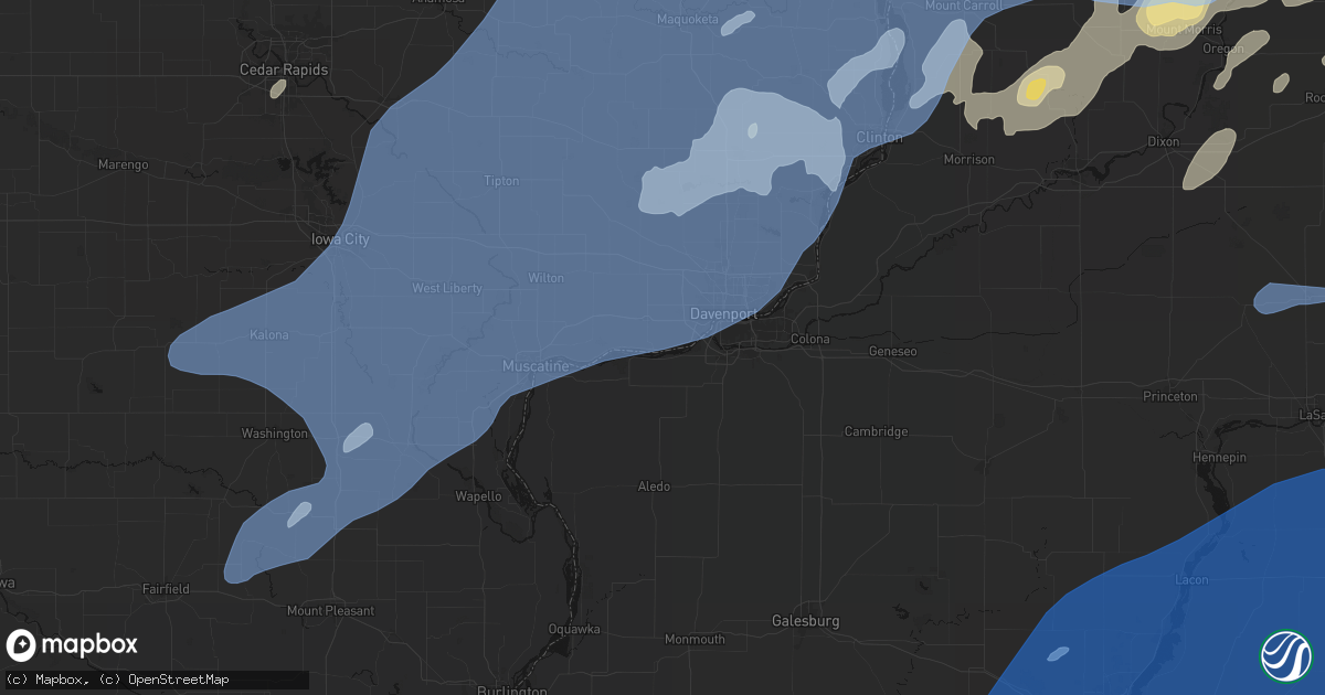 Hail map in Buffalo, IA on June 10, 2026