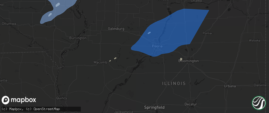 Hail map in Canton, IL on June 10, 2026