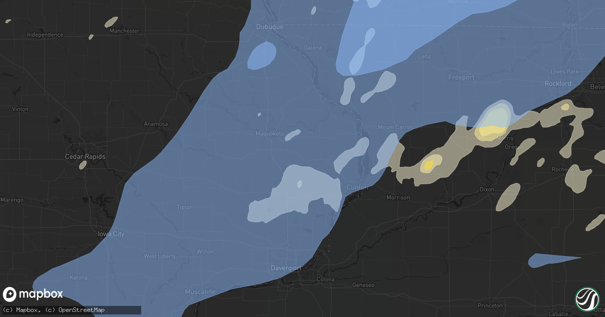 Hail map in Charlotte, IA on June 10, 2026