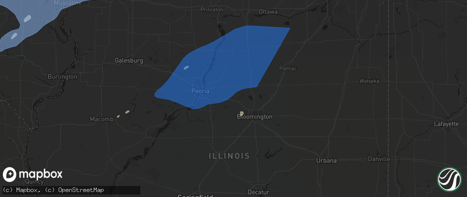 Hail map in Congerville, IL on June 10, 2026