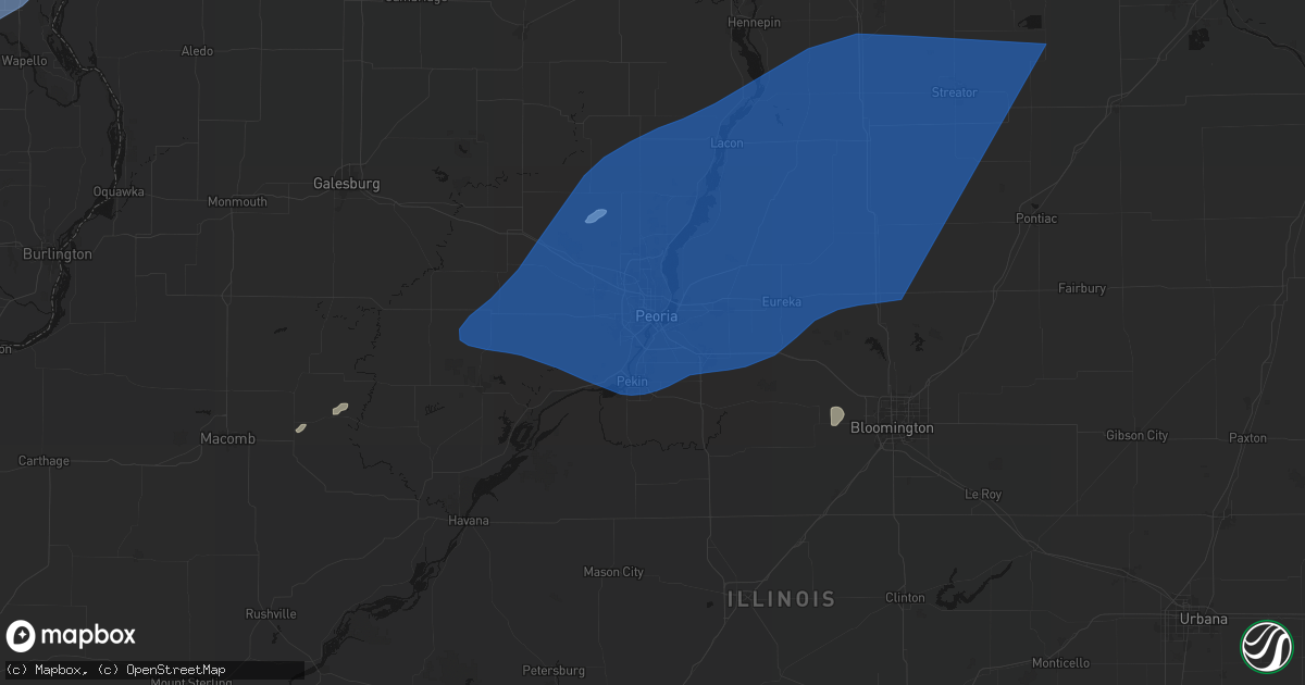 Hail map in Creve Coeur, IL on June 10, 2026