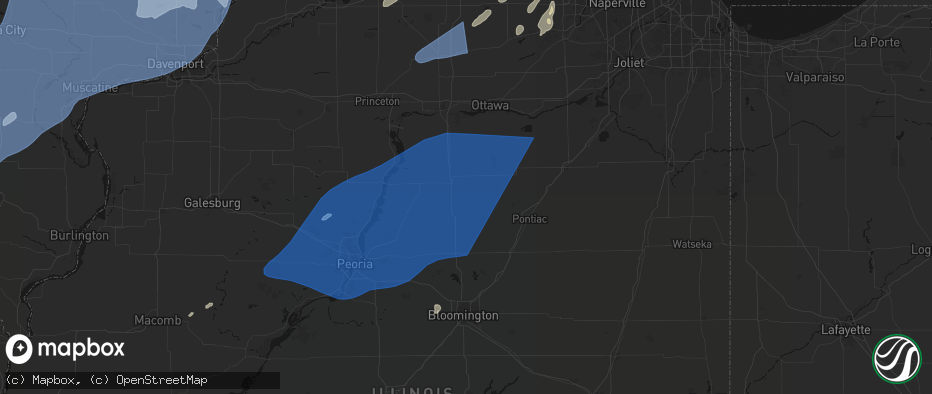Hail map in Dana, IL on June 10, 2026