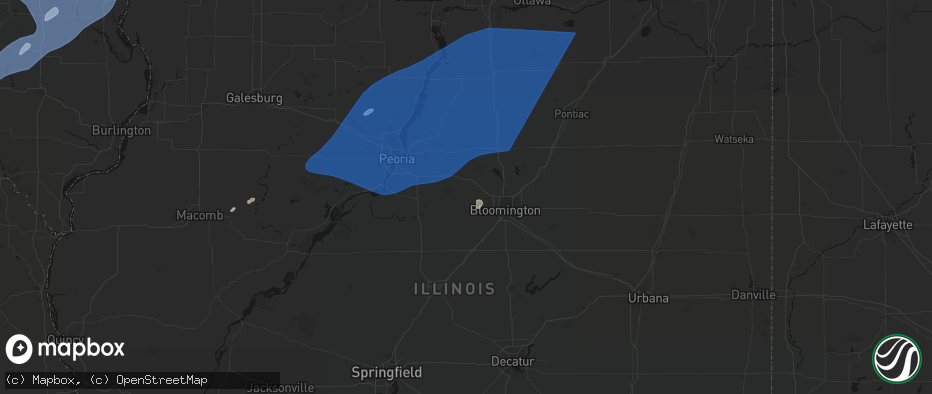 Hail map in Danvers, IL on June 10, 2026