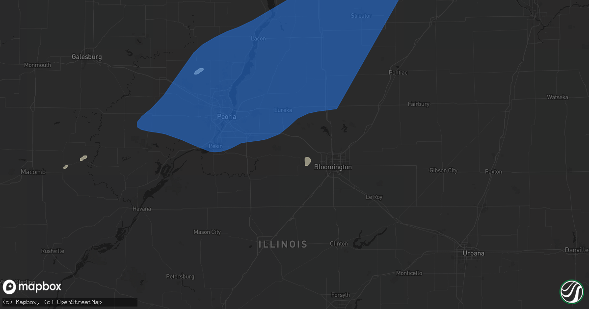 Hail map in Danvers, IL on June 10, 2026