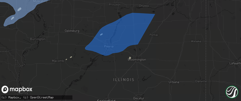 Hail map in Deer Creek, IL on June 10, 2026