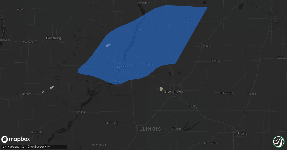 Hail map in Deer Creek, IL on June 10, 2026