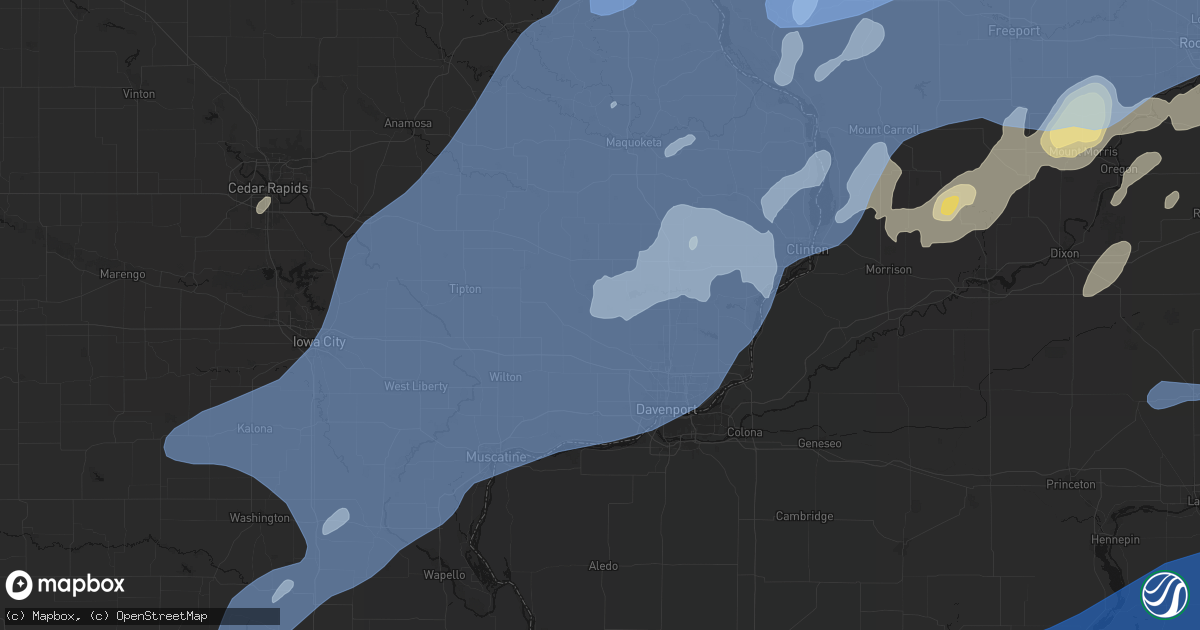 Hail map in Dixon, IA on June 10, 2026
