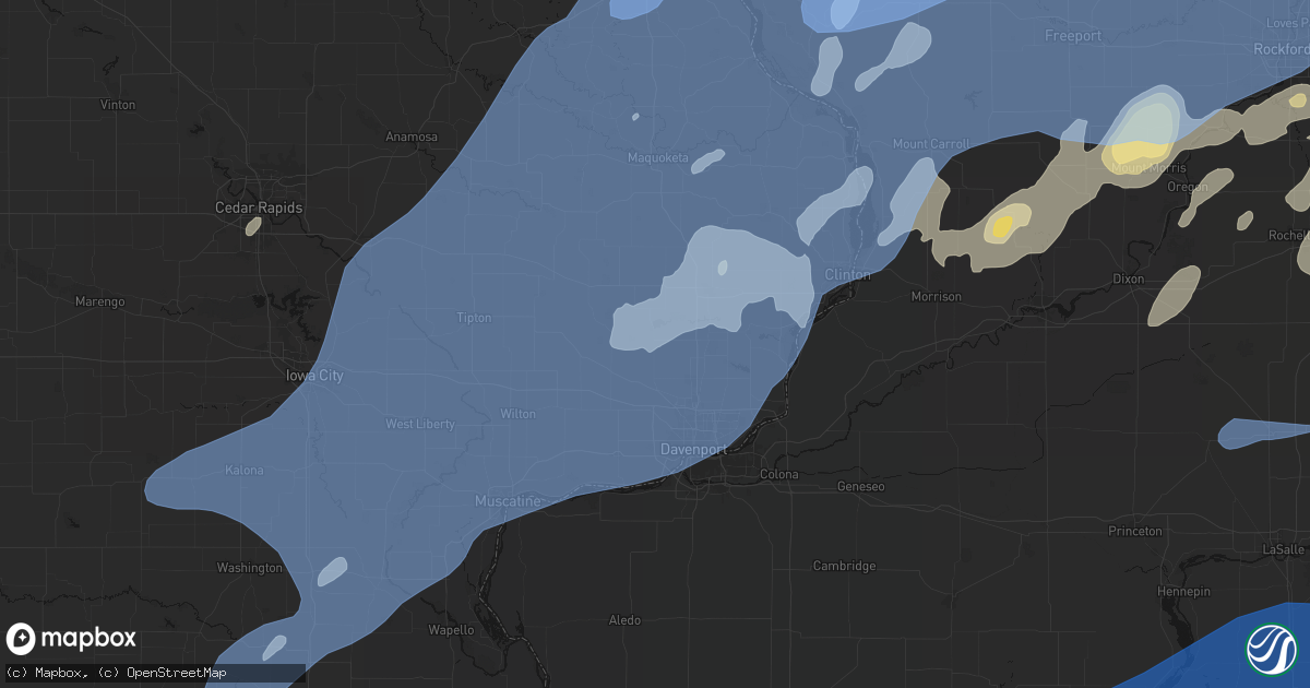 Hail map in Donahue, IA on June 10, 2026