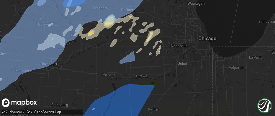 Hail map in Earlville, IL on June 10, 2026