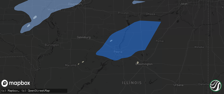 Hail map in Edwards, IL on June 10, 2026
