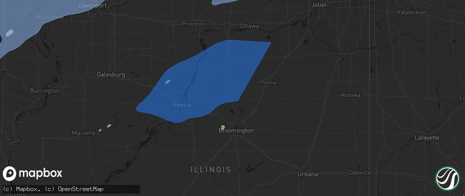 Hail map in El Paso, IL on June 10, 2026