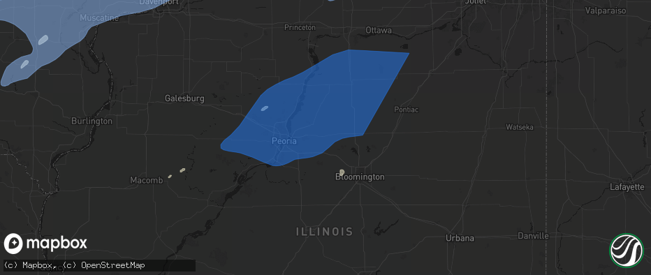 Hail map in Eureka, IL on June 10, 2026