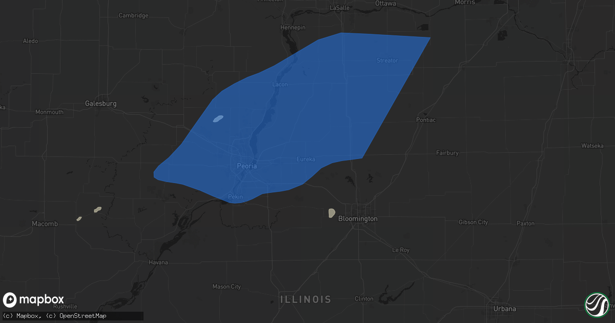 Hail map in Eureka, IL on June 10, 2026
