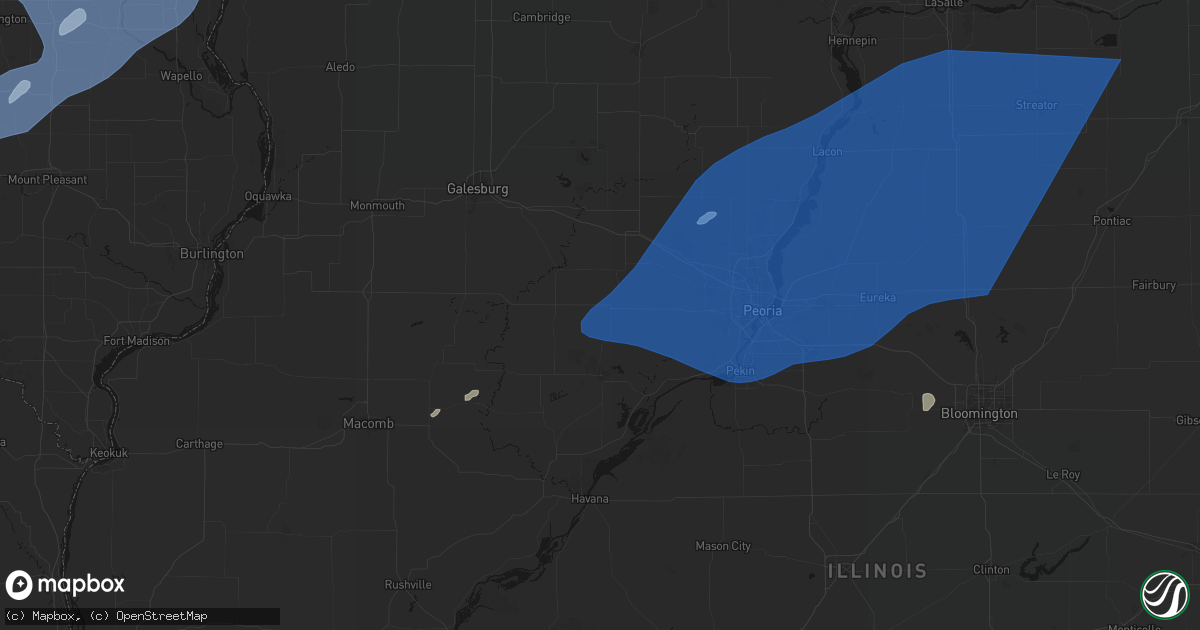 Hail map in Farmington, IL on June 10, 2026