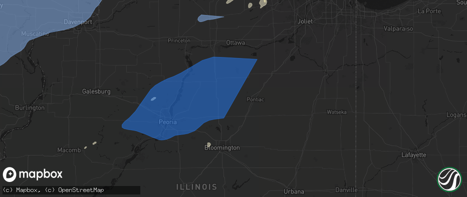 Hail map in Flanagan, IL on June 10, 2026