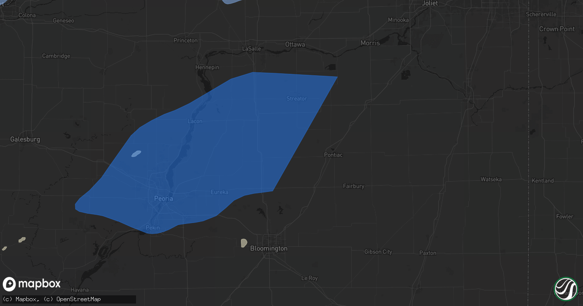 Hail map in Flanagan, IL on June 10, 2026