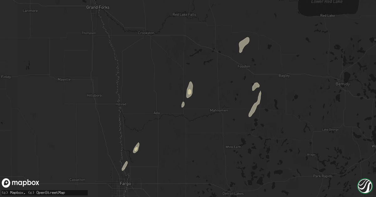 Hail map in Gary, MN on June 10, 2026