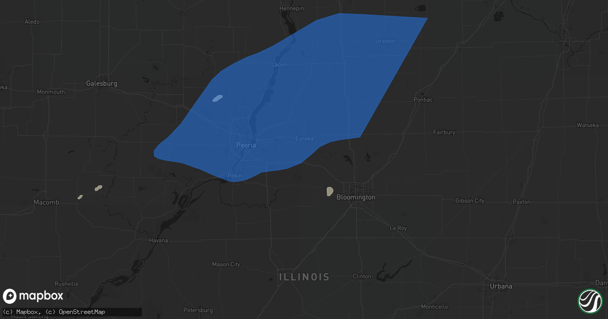 Hail map in Goodfield, IL on June 10, 2026