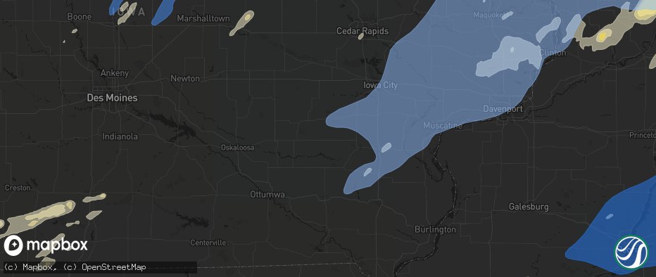 Hail map in Keota, IA on June 10, 2026
