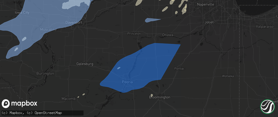 Hail map in Lacon, IL on June 10, 2026