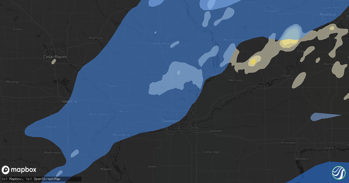 Hail map in Long Grove, IA on June 10, 2026