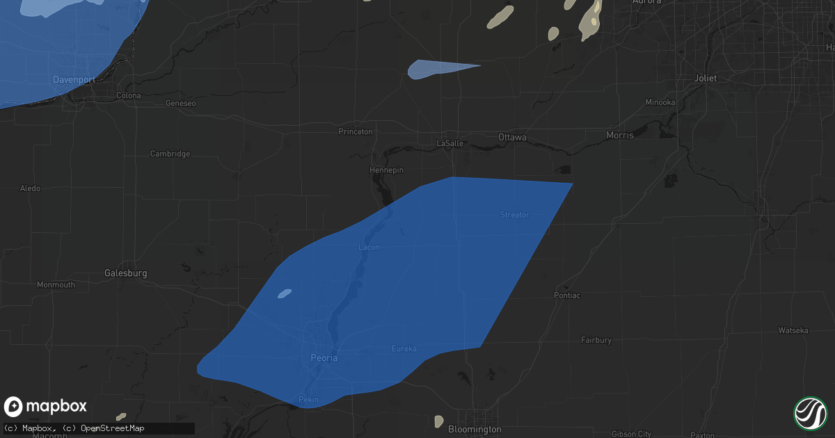 Hail map in Magnolia, IL on June 10, 2026