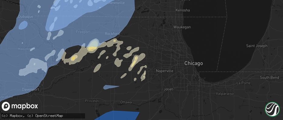 Hail map in Maple Park, IL on June 10, 2026
