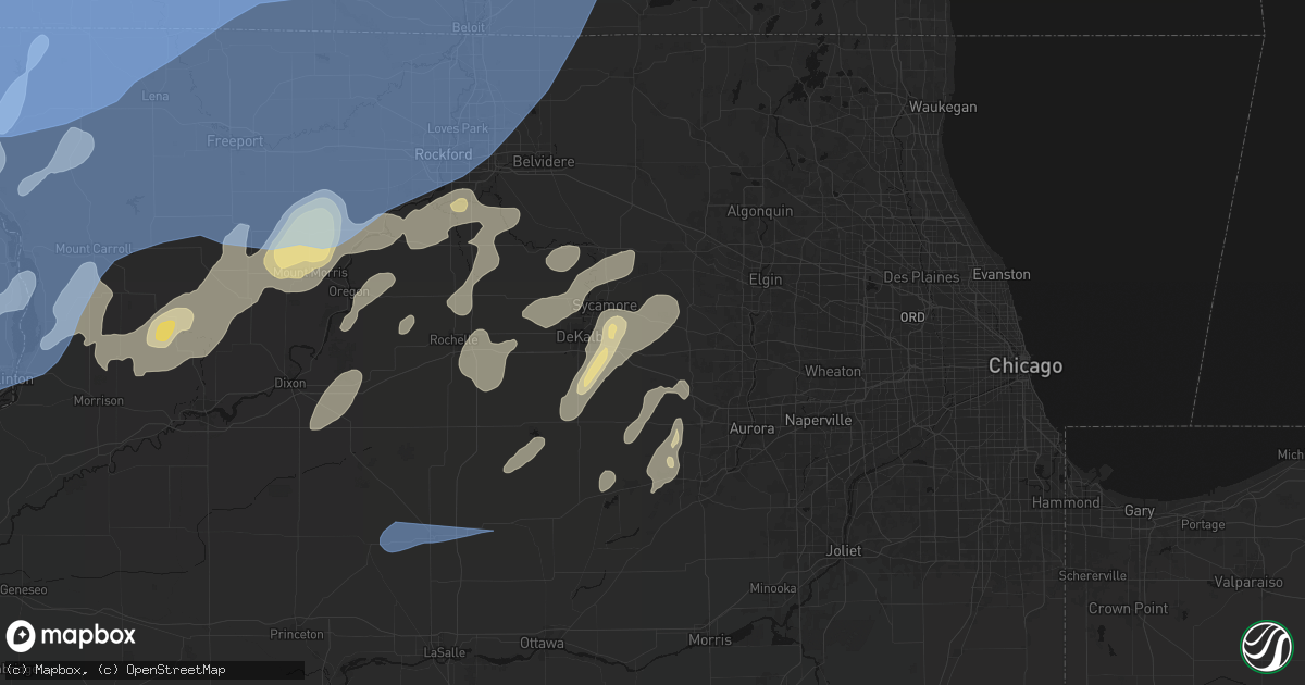 Hail map in Maple Park, IL on June 10, 2026