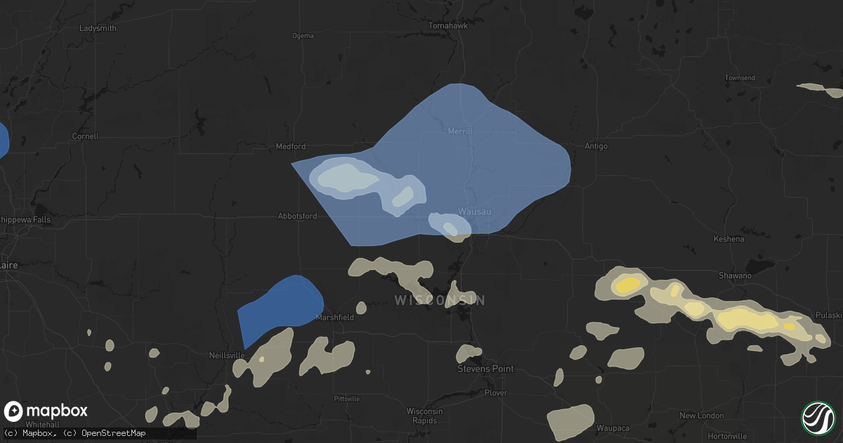 Hail map in Marathon, WI on June 10, 2026