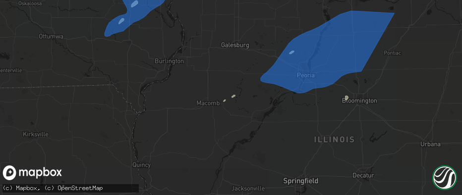 Hail map in Marietta, IL on June 10, 2026