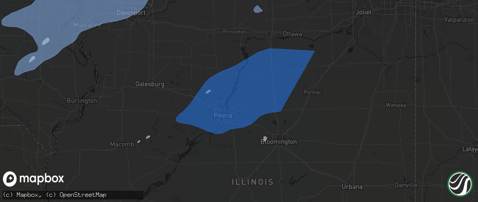 Hail map in Metamora, IL on June 10, 2026