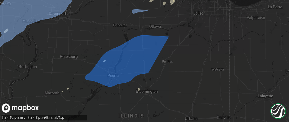 Hail map in Minonk, IL on June 10, 2026