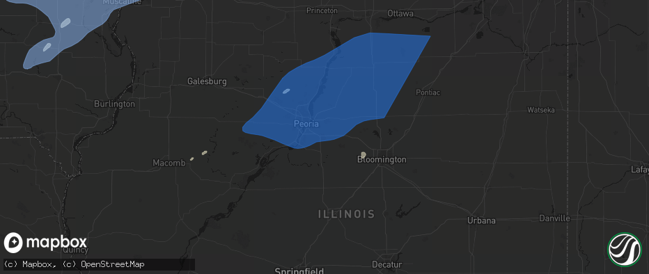 Hail map in Morton, IL on June 10, 2026