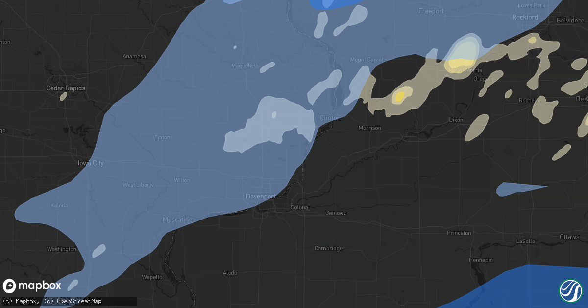 Hail map in Princeton, IA on June 10, 2026