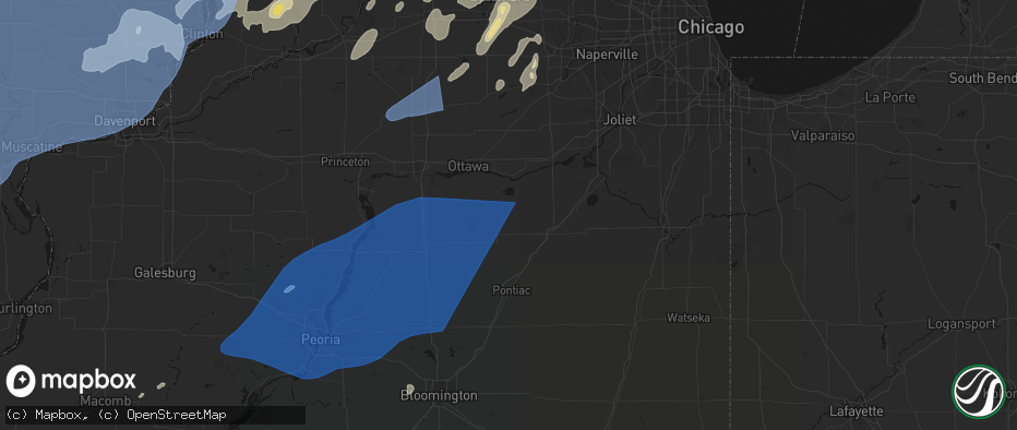 Hail map in Ransom, IL on June 10, 2026