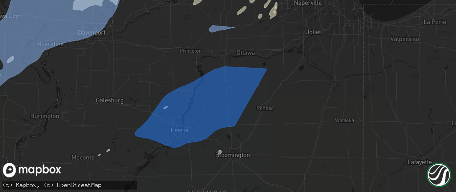 Hail map in Rutland, IL on June 10, 2026