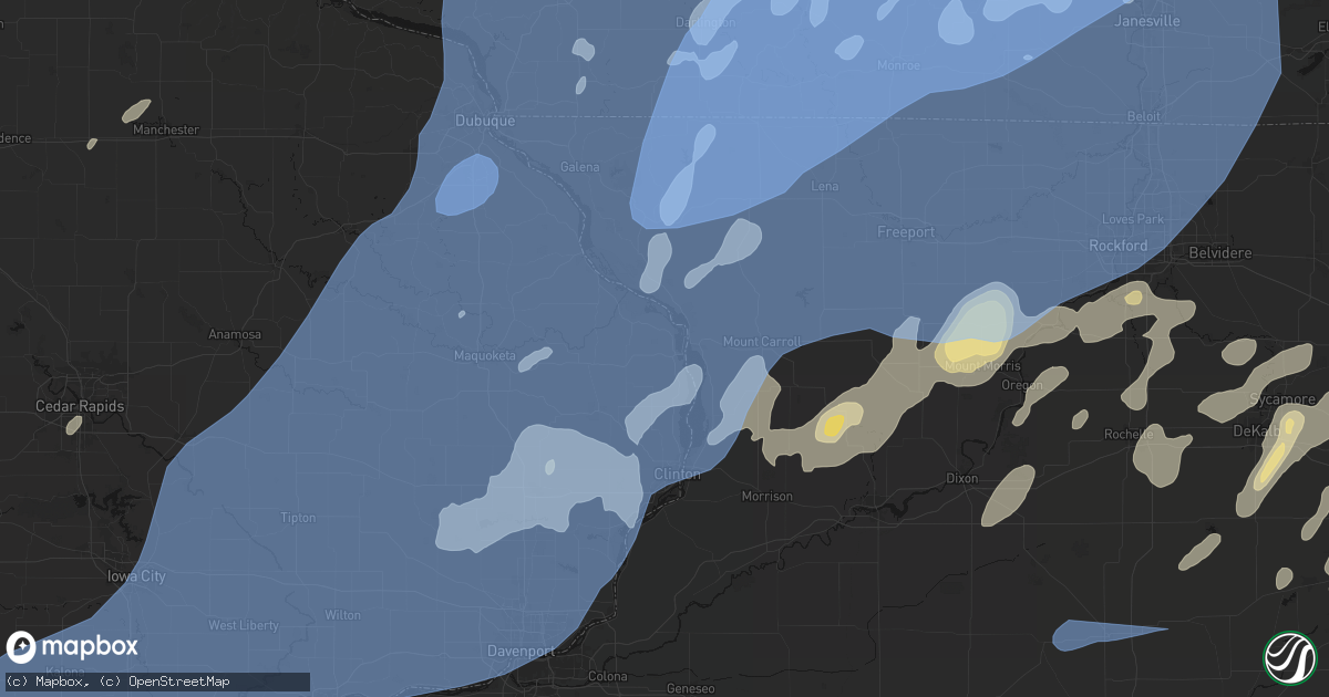 Hail map in Sabula, IA on June 10, 2026