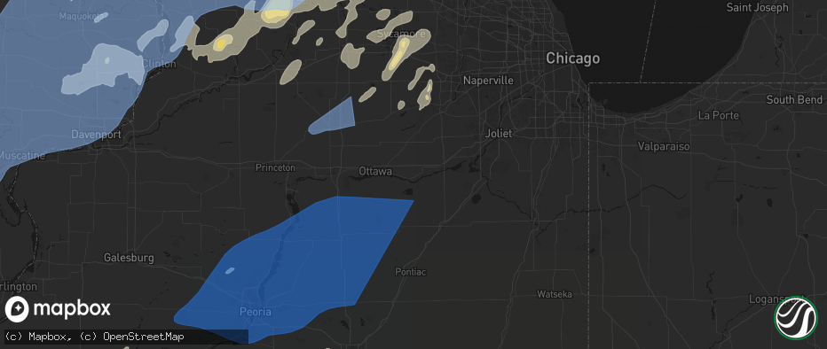 Hail map in Seneca, IL on June 10, 2026