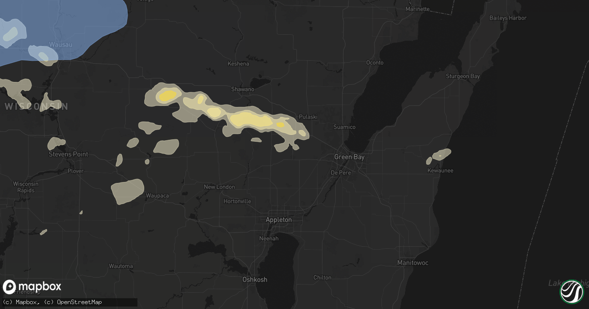 Hail map in Seymour, WI on June 10, 2026