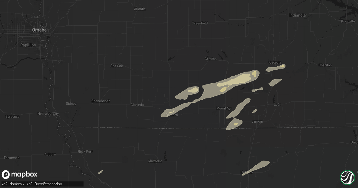 Hail map in Sharpsburg, IA on June 10, 2026