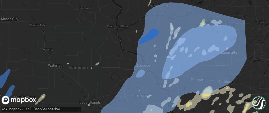 Hail map in Sherrill, IA on June 10, 2026