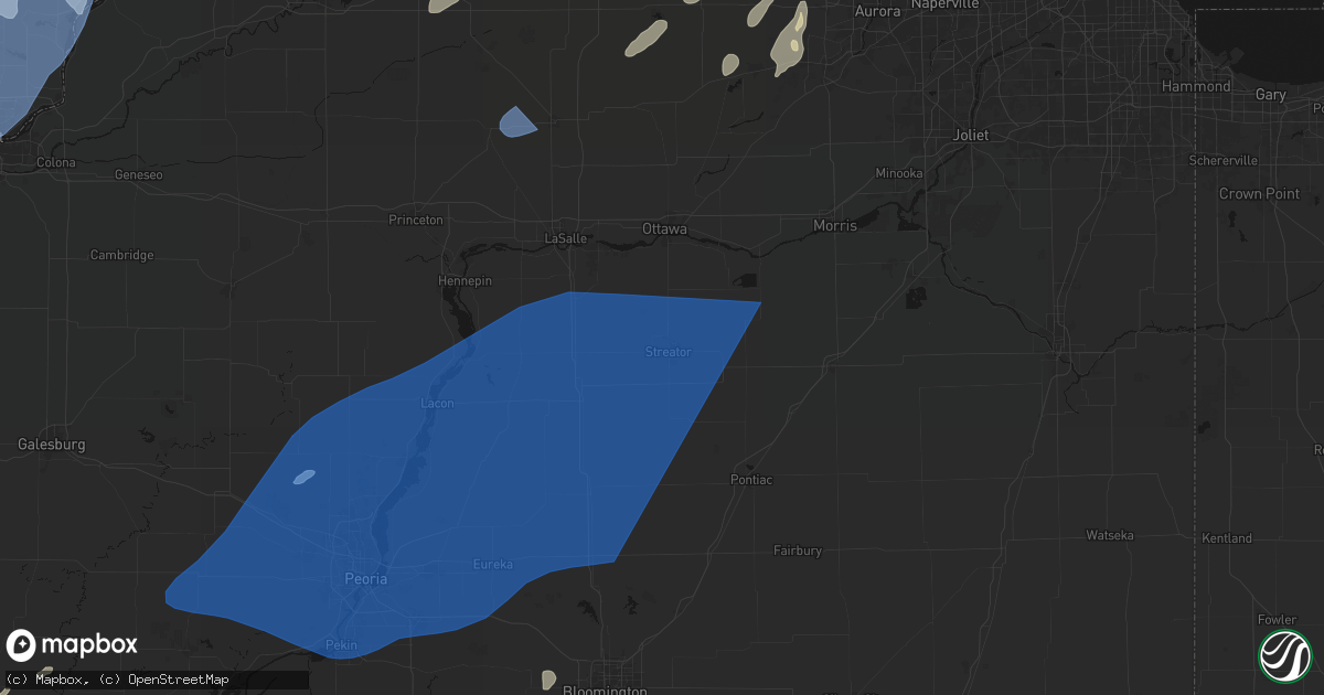 Hail map in Streator, IL on June 10, 2026